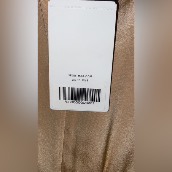 Sportmax Satin Blouse Midi Dress - Cream - Picture 8 of 8